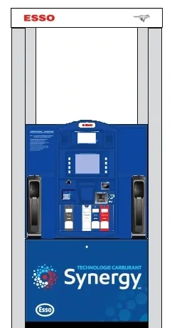 Gilbarco Veeder-Root™ Encore® 700S Fuel Dispenser with Pay at Pump Contactless Esso Synergy